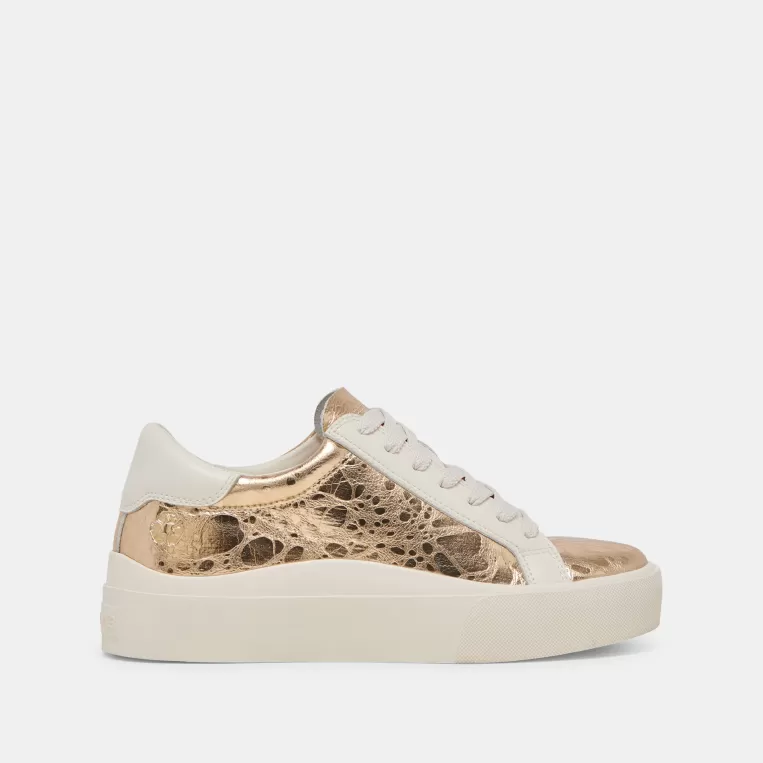 Dolce Vita Sneakers^ZAYN 360 SNEAKERS GOLD DISTRESSED LEATHER