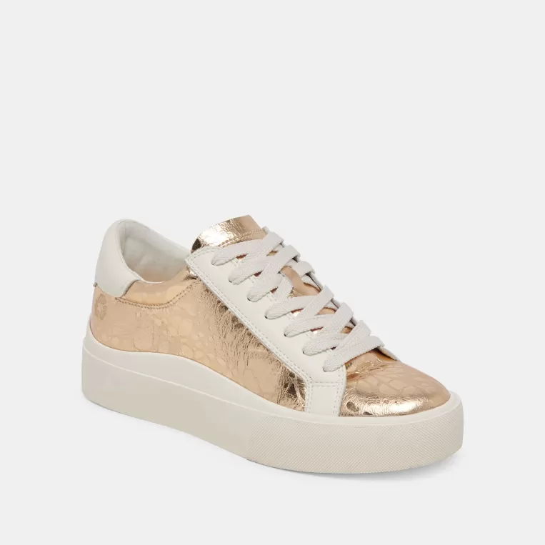 Dolce Vita Sneakers^ZAYN 360 SNEAKERS GOLD DISTRESSED LEATHER