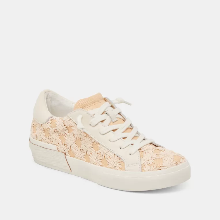 Dolce Vita Sneakers^ZINA FLORAL SNEAKERS CREME FLORAL RAFFIA