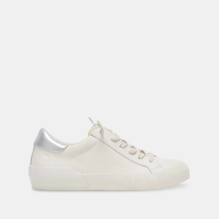 Dolce Vita Sneakers^ZINA FOAM 360 SNEAKERS WHITE SILVER RECYCLED LEATHER