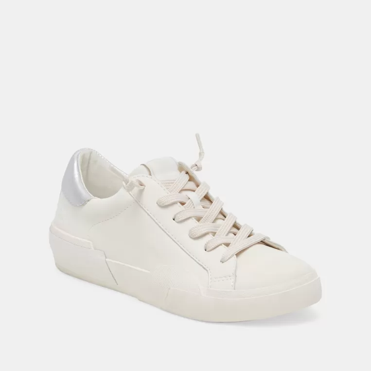 Dolce Vita Sneakers^ZINA FOAM 360 SNEAKERS WHITE SILVER RECYCLED LEATHER