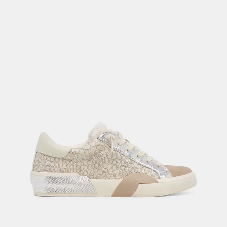 Dolce Vita Sneakers^ZINA PLUSH SNEAKERS STONE CALF HAIR