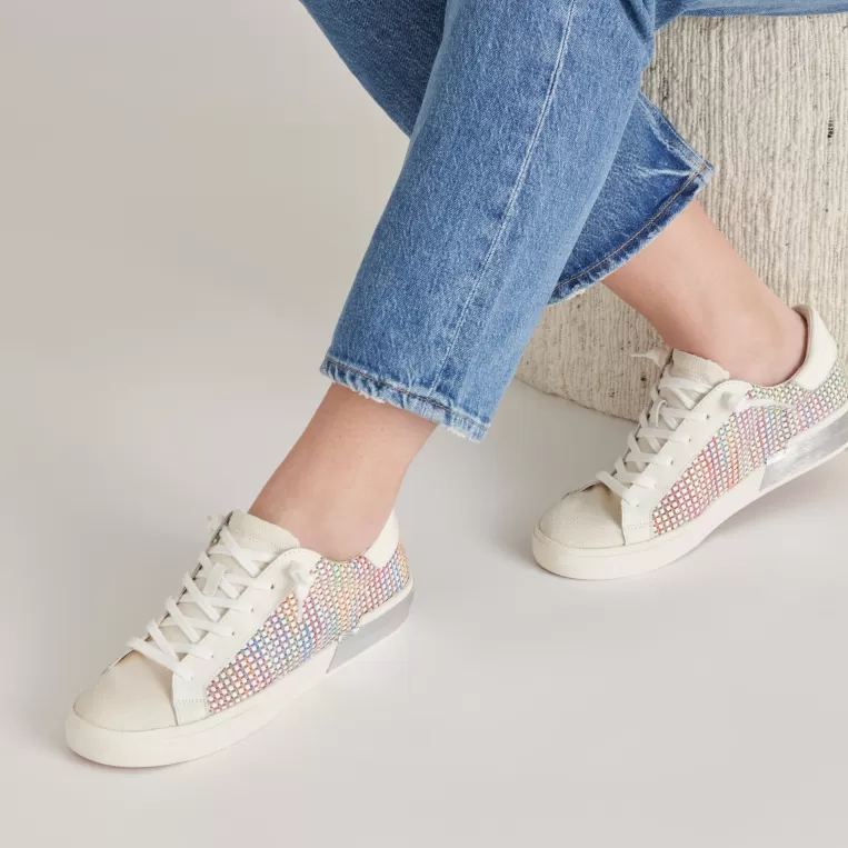 Dolce Vita Extended Sizing | Sneakers^ZINA PRIDE SNEAKERS WHITE MULTI RAFFIA