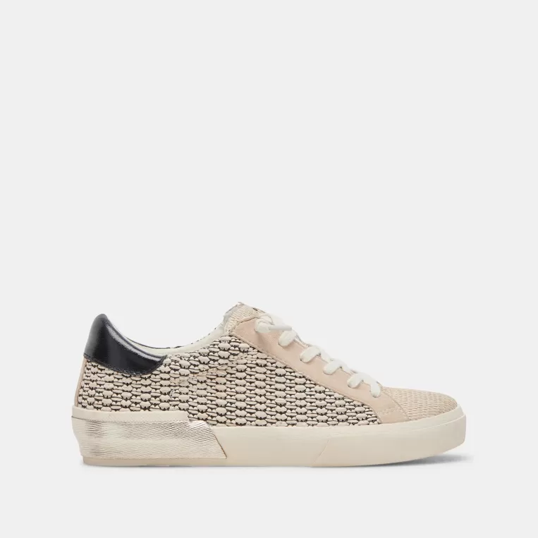 Dolce Vita Sneakers^ZINA SNEAKERS BLACK NATURAL RAFFIA