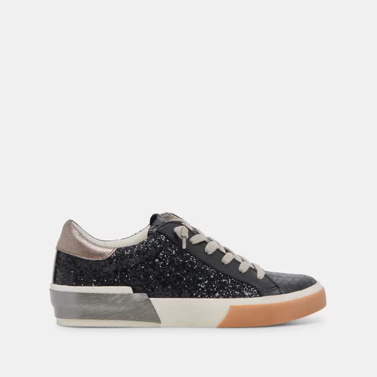 Dolce Vita Sneakers^ZINA SNEAKERS BLACK SHIMMER GLITTER