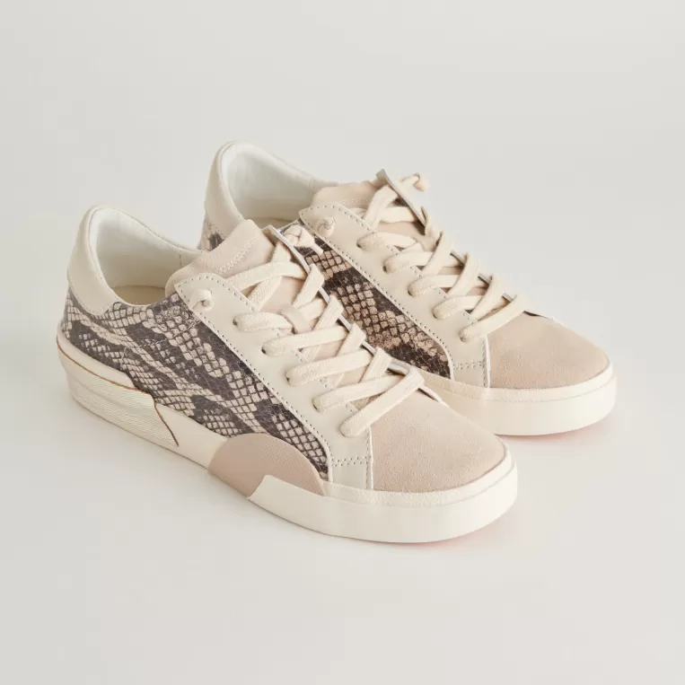 Dolce Vita Sneakers^ZINA SNEAKERS BLACK WHITE EMBOSSED SNAKE