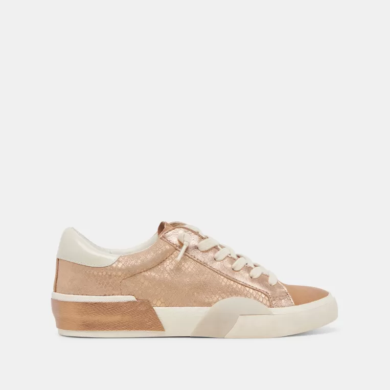 Dolce Vita Make It Metallic | Sneakers^ZINA SNEAKERS BRONZE EMBOSSED LEATHER