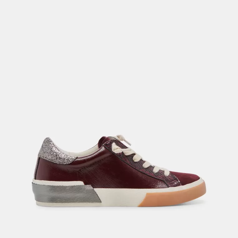 Dolce Vita Sneakers^ZINA SNEAKERS BURGUNDY CRINKLE PATENT