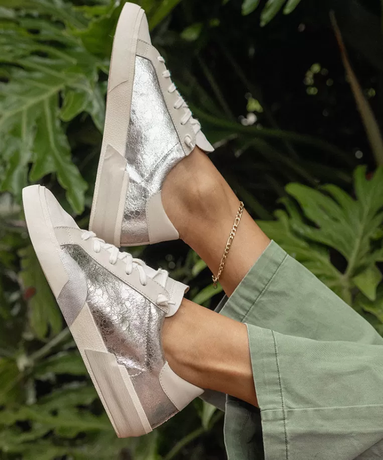 Dolce Vita Sneakers^ZINA SNEAKERS CHROME DISTRESSED LEATHER